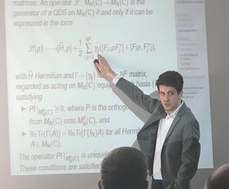 Alexander Wiedemann giving a presentation